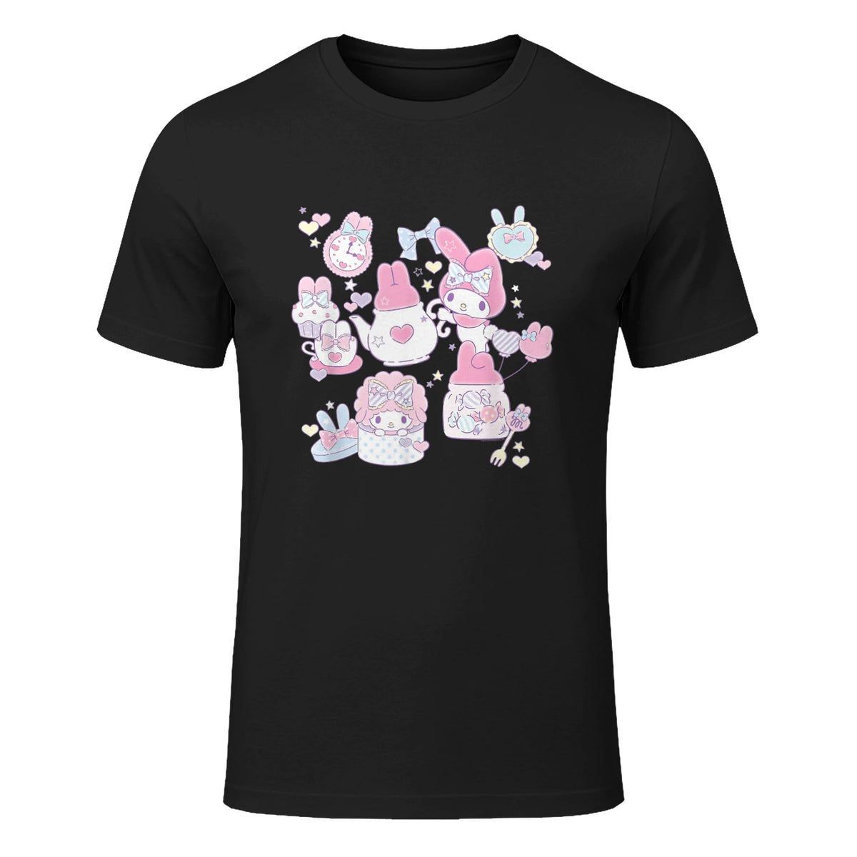 Sanrio My Melody Sweet Pink Tea Party in Black - front view
