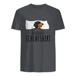Offizielles Schlafshirt Schlafanzug Dackel Hund Geschenkidee in Charcoal - back view