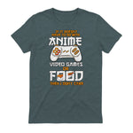 Cute Manga & Anime Merch for Anime Girls & Boys Unisex Anime Video Games Food Sushi Gaming Merch Otaku Gift Anime in Dark Heather - back view