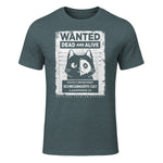 Schrödinger's Cat Wanted Dead And Alive Physics Physicist T-Shirt in Dark Heather - front view