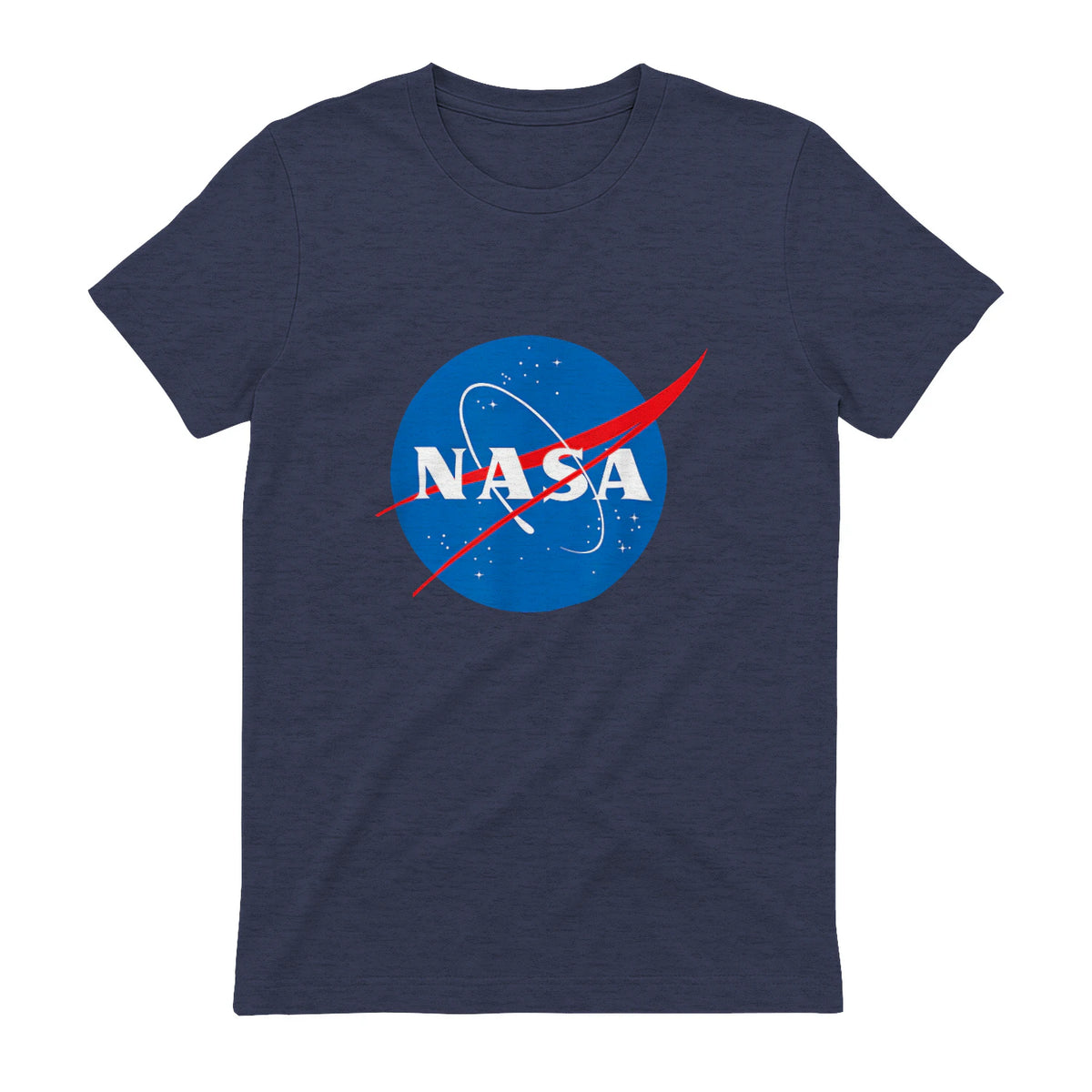 NASA Meatball Official Logo T-Shirt in Heather Navy - back view