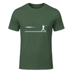Baseball Apparel - Baseball T-Shirt in Military Green - front view