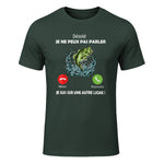 Désolé, Je suis sur Une Autre Ligne Pêche pour Pêcheurs Papa in Forest Green - front view