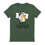 Offizielles Schlafshirt Katze Kater Katzen in Military Green - back view