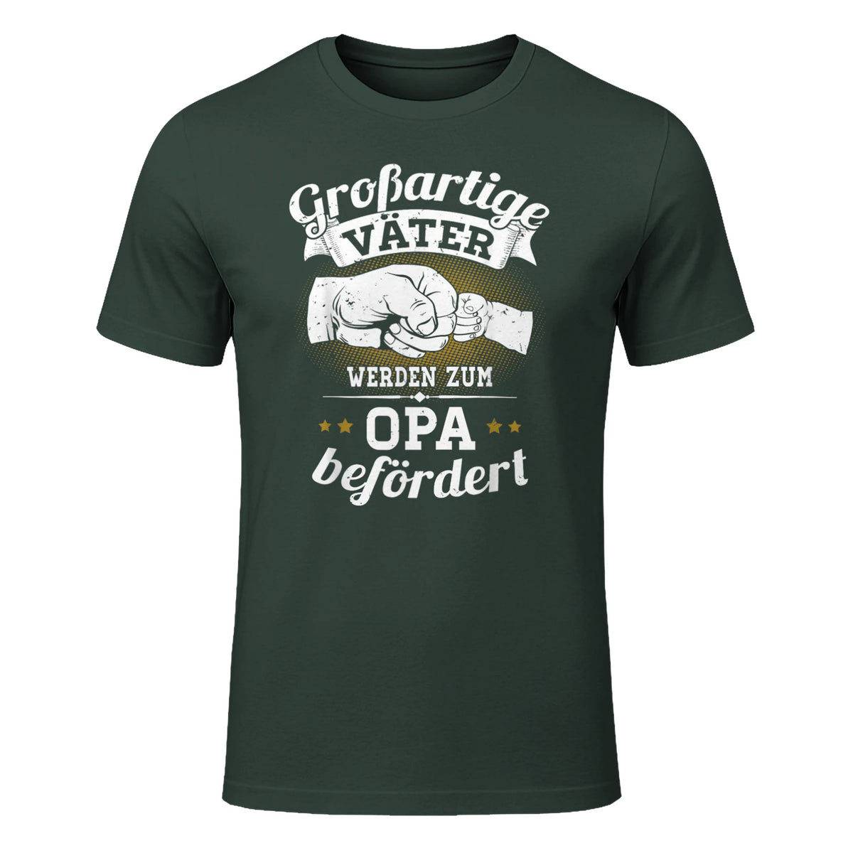 Großartige Väter werden zum Opa befördert Enkel Bester Papa in Forest Green - front view