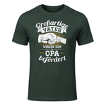 Großartige Väter werden zum Opa befördert Enkel Bester Papa in Forest Green - front view