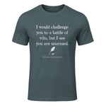 William Shakespeare Quote English Literature & Classic Plays in Dark Heather - front view