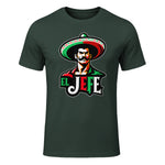 El Jefe Le Patron En Espagnol Drôle Phrase Mexicaine in Forest Green - front view