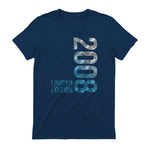 Vintage Eighteenth Birthday Gift T-Shirt in Navy - back view
