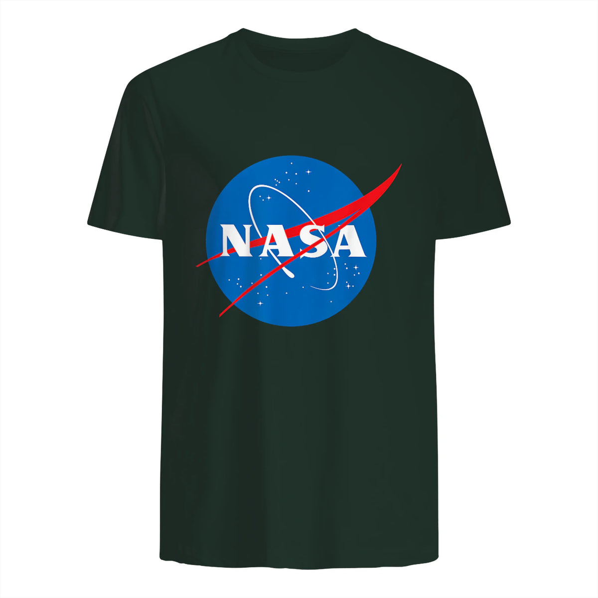 NASA Meatball Official Logo T-Shirt in Forest Green - back view