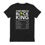 Juneteenth Black King Nutritional Facts Melanin Men Father in Black - back view
