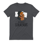 Offizielles Schlafshirt Dackel Hund Dachshund Teckel in Charcoal - back view