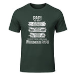 Wikinger Papa Vater Ragnar Thor Odin in Forest Green - front view