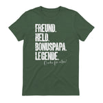Bonuspapa Bester Stiefpapa Stiefvater Bonus Papa T-Shirt in Military Green - back view