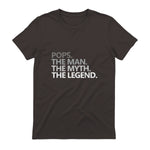 POPS GRANDPA DAD BIRTHDAY Father's Day Funny Men Gift in Dark Chocolate - back view