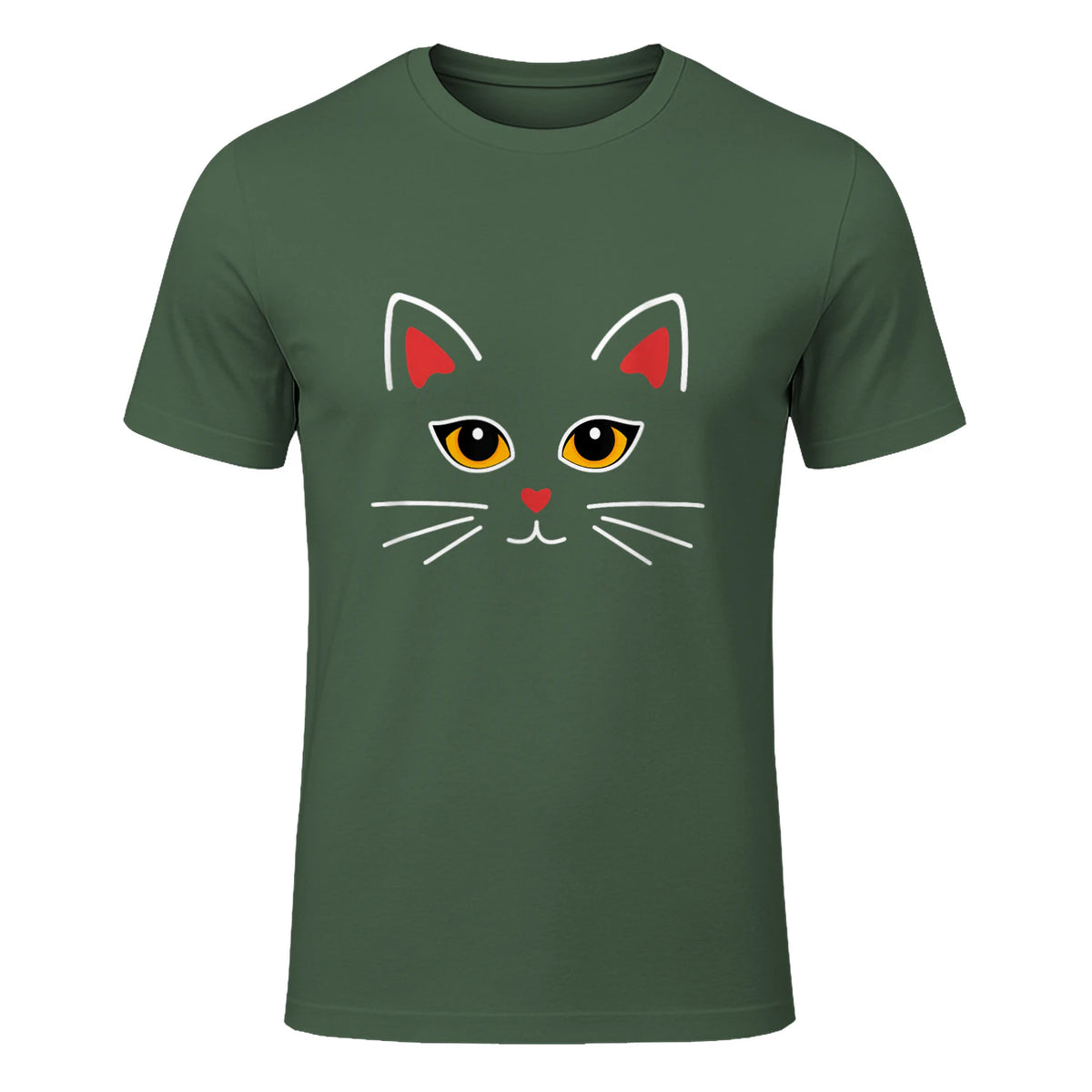 Costume de chat mignon amant de chat in Military Green - front view
