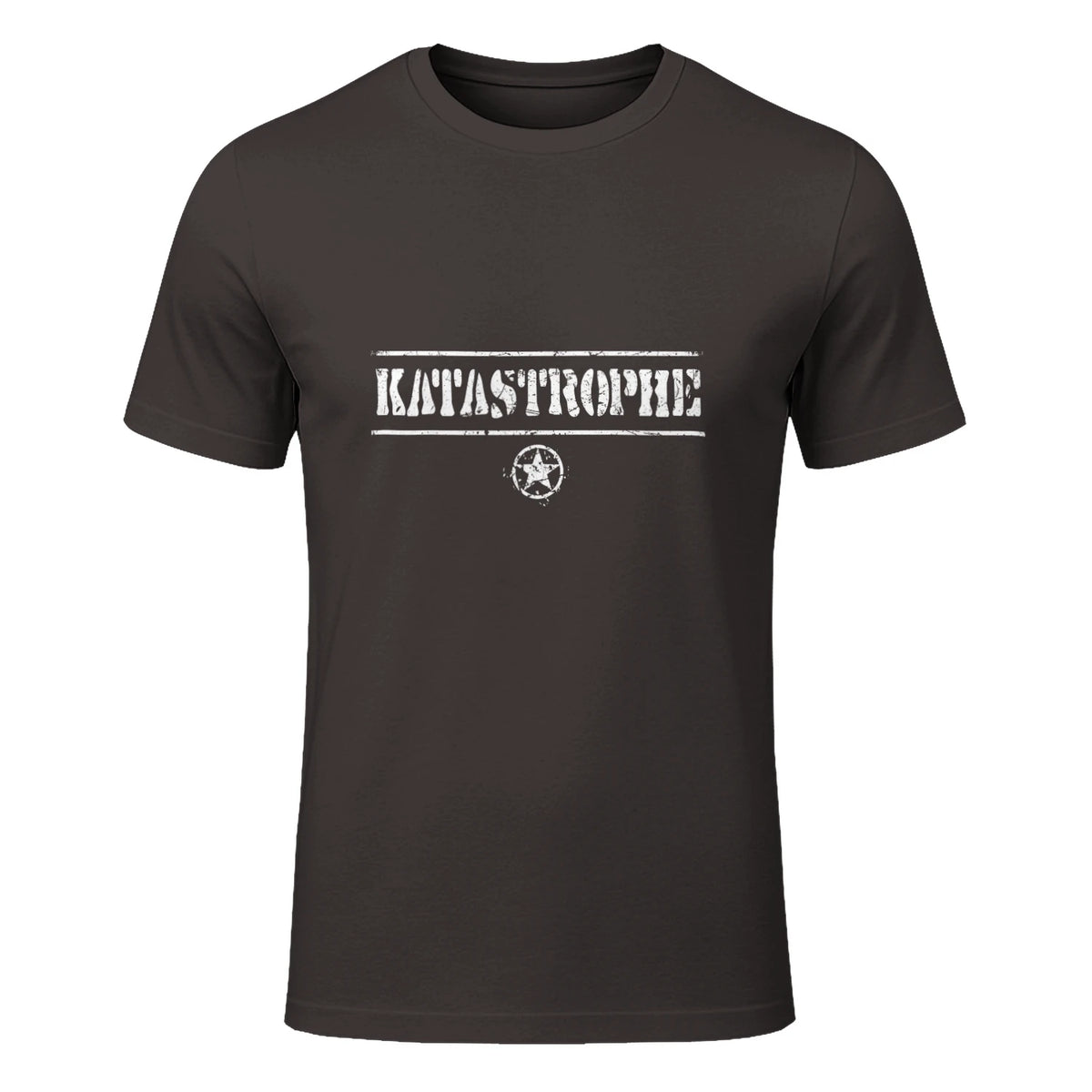 Katastrophe Alter, lustiger Spruch, USA Militär,Army in Dark Chocolate - front view