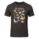 Autism Awareness It's Okay to Be Different Funny Dinosaur in Dark Chocolate - front view