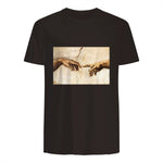 Creation of Adam Michelangelo Die Erschaffung Adams Kunst in Dark Chocolate - back view