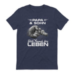 Papa & Sohn Beste Freunde Fürs Leben Vatertag Partnerlook in Heather Navy - back view