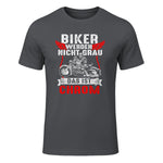 Biker Werden Nicht Grau Das Ist Chrom Motorradfahrer Biker in Charcoal - front view