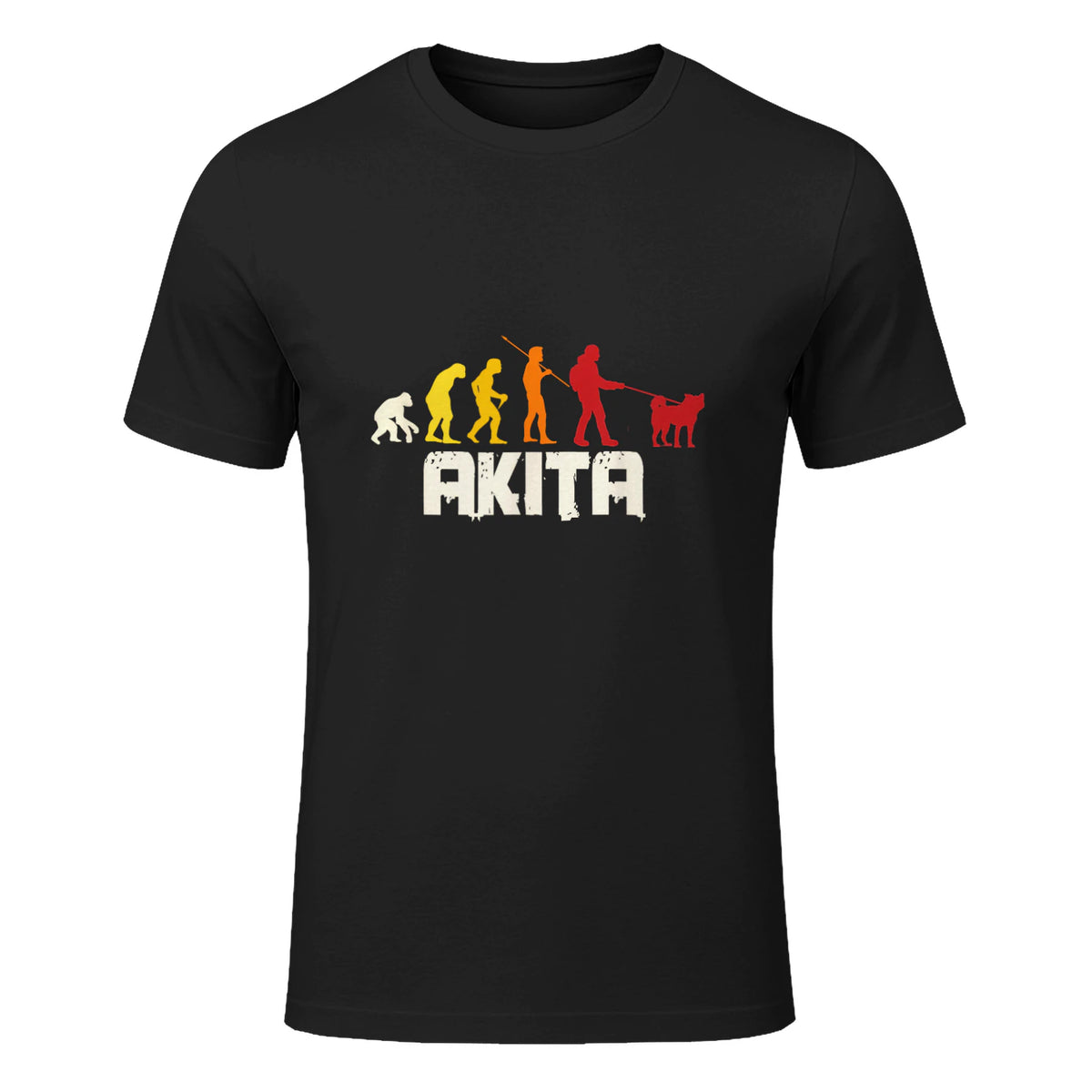 Akita Inu Evolution Chien Japon in Black - front view
