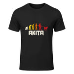 Akita Inu Evolution Chien Japon in Black - front view