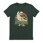 Daddysaurus T Rex Dinosaur Daddy Saurus Family Matching in Forest Green - back view