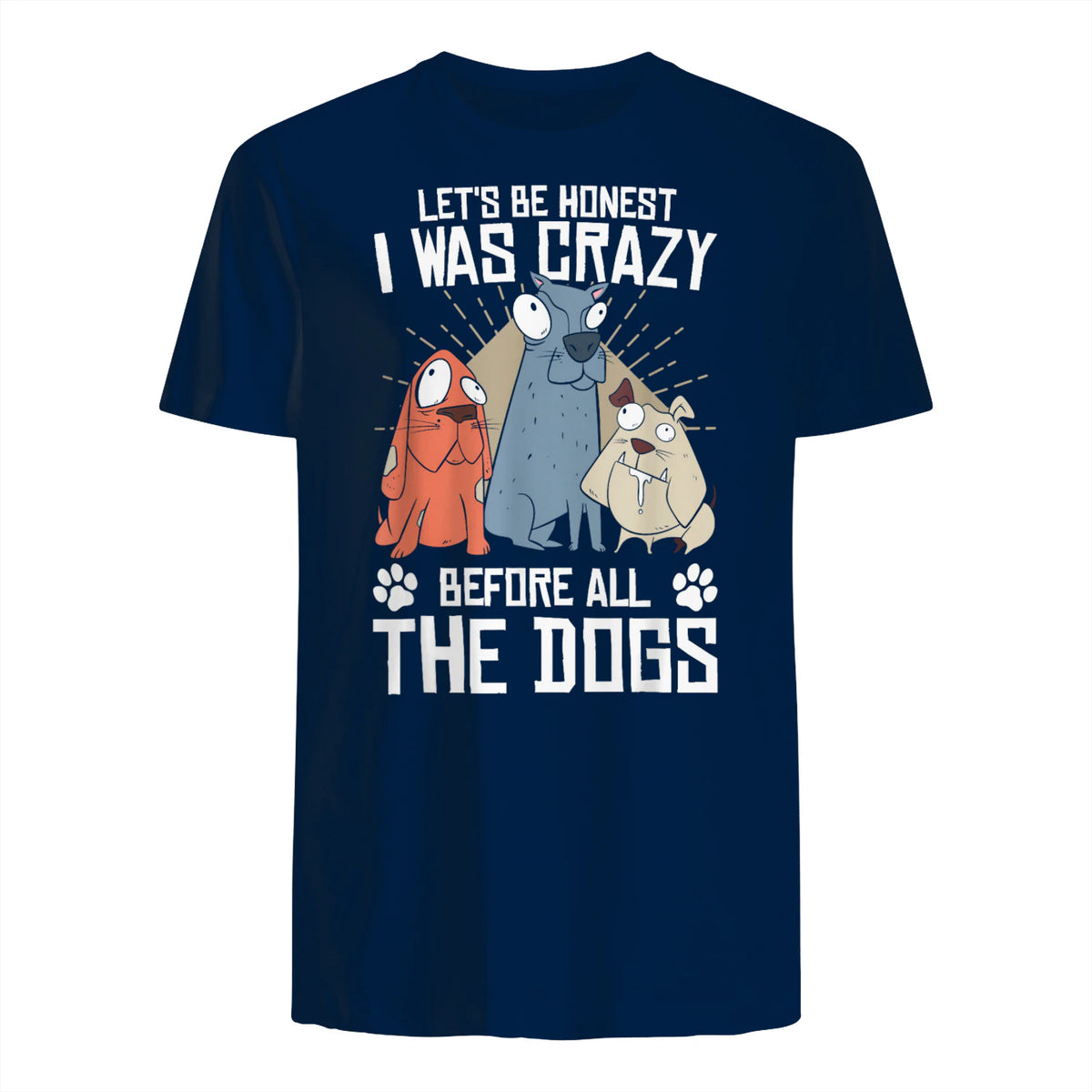 Design sur le thème des chiens pour les amoureux des chiots et les toiletteurs de chiens in Navy - back view