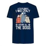 Design sur le thème des chiens pour les amoureux des chiots et les toiletteurs de chiens in Navy - back view