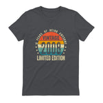 Vintage Eighteenth Birthday T-Shirt in Charcoal - back view