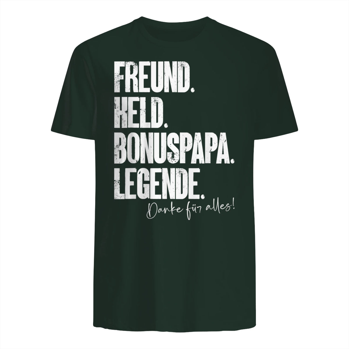 Bonuspapa Bester Stiefpapa Stiefvater Bonus Papa T-Shirt in Forest Green - back view