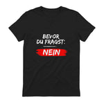 GIGATEMP Herren Männer Sprüche Lustig Witzig Schwarz Halbarm Klein EU XS Regulär Casual Funny Slogan Vat in Black - back view