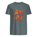 Thundercats Flare Circle Logo T-Shirt in Dark Heather - back view