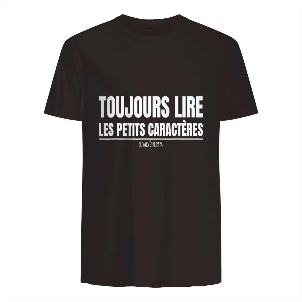Drôle Annonce Grossesse Grand Parents Original Future Papa in Dark Chocolate - back view
