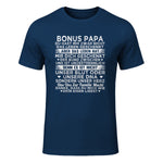 Bonus Papa du hast mir zwar nicht das leben geschenkt Spruch in Navy - front view