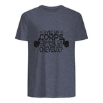 avec Un Corps comme ça, Qui a Besoin de Cheveux in Heather Navy - back view