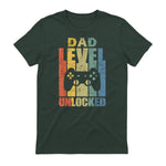 Pregnancy Announcement Dad Level Unlocked Soon to Be Father in Forest Green - back view