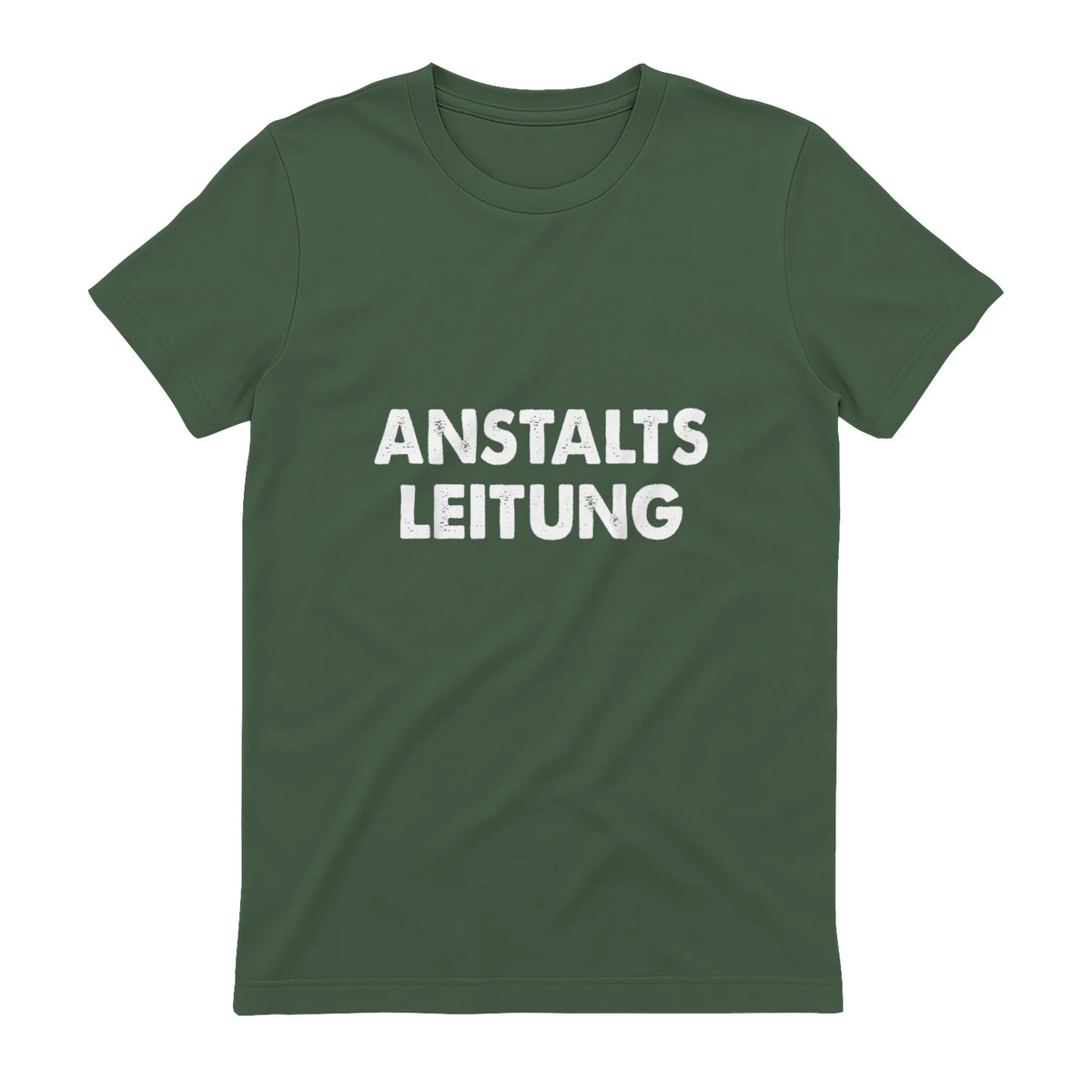 Spaßige Outfits Anstaltsleitung Lustige Sprüche Humor Spaß für Erwachsene Unisex Schwarz in Military Green - back view
