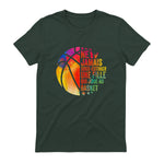 Drôle Basketball Une Fille Qui Joue Au Basket in Forest Green - back view