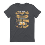 Bon Supporter Strasbourg boit la pression humour Strasbourg in Charcoal - back view