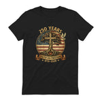 Faith and Freedom Christian USA Anniversary T-Shirt in Black - back view