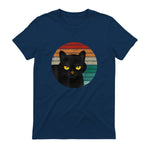 Chats Vintage Cat I Style rétro Chats noirs in Navy - back view