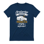 Vatertag Vaterschaft Geschenke Großartige Männer Werden Zum Papa Befördert Werdender Vater , Schwarz, S, V-Aussch in Navy - back view