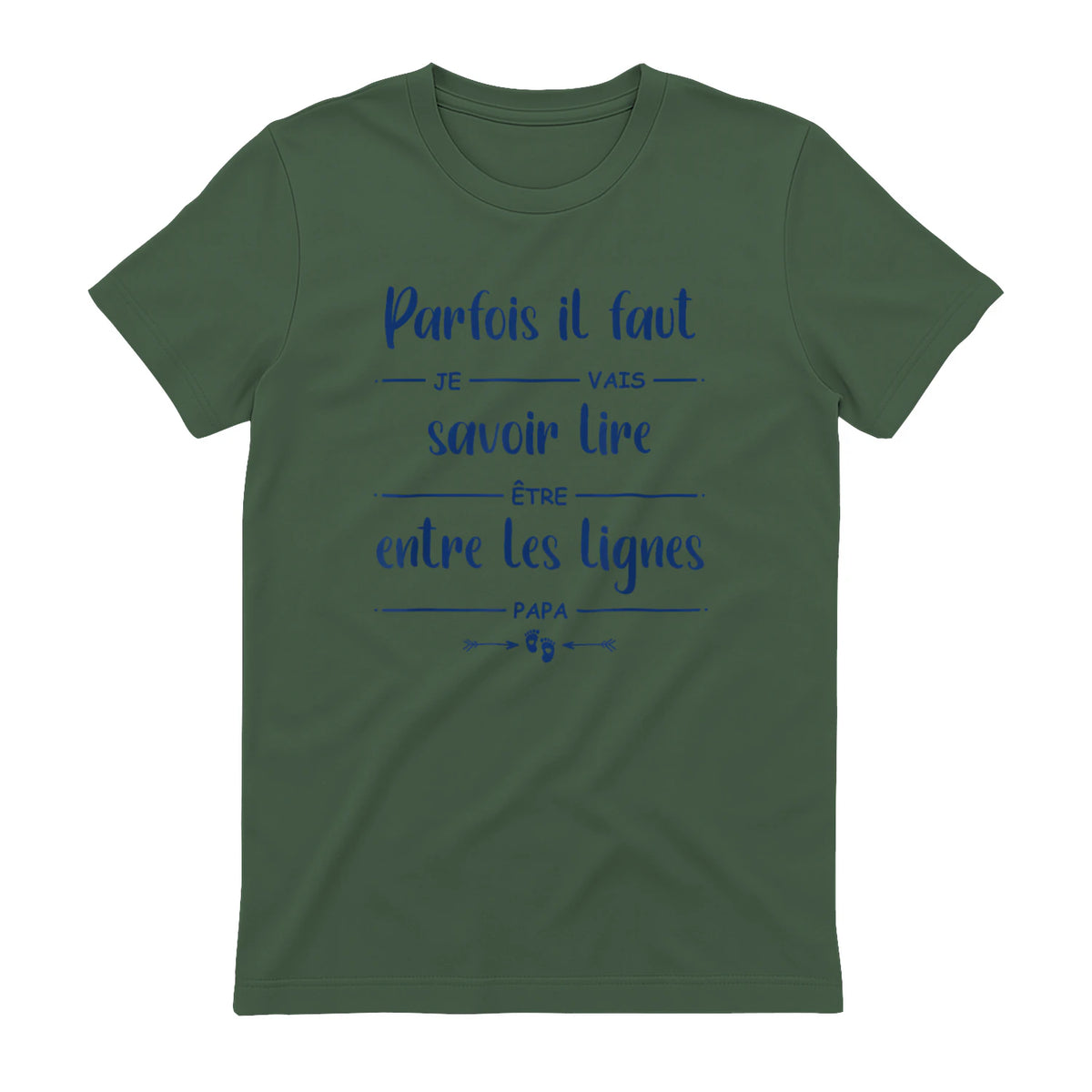 Futur Papa Annonce Grossesse bébé Je Vais être Papa in Military Green - back view