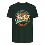PAPA Like A Grandpa Only Cooler Funny Dad Papa Grandfather in Forest Green - back view