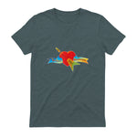 Tom Petty and The Heartbreakers Classic Logo T-Shirt in Dark Heather - back view