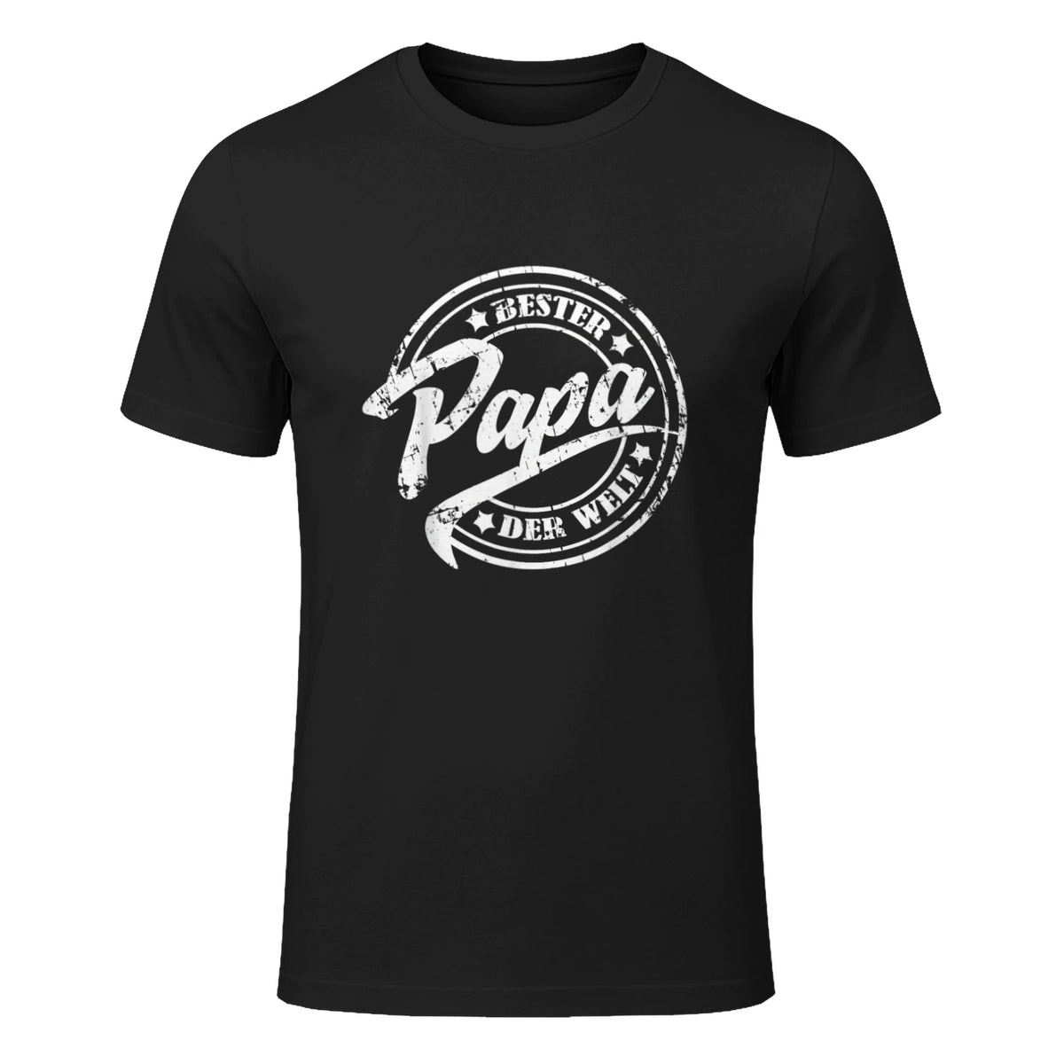 Geschenke für Papa und Opa zum Vatertag - Bester Papa der Welt, Vatertag, Vintage T-Shirt Schwarz S in Black - front view