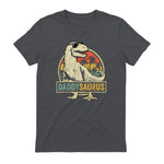 Daddysaurus T Rex Dinosaur Daddy Saurus Family Matching in Charcoal - back view