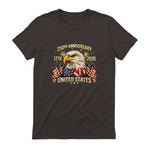 American Flag Anniversary T-Shirt in Dark Chocolate - back view